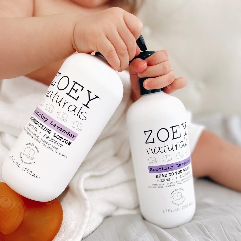 Lavender Scented 2 in 1 Baby Wash and Shampoo with Baby Lotion Baby Gift