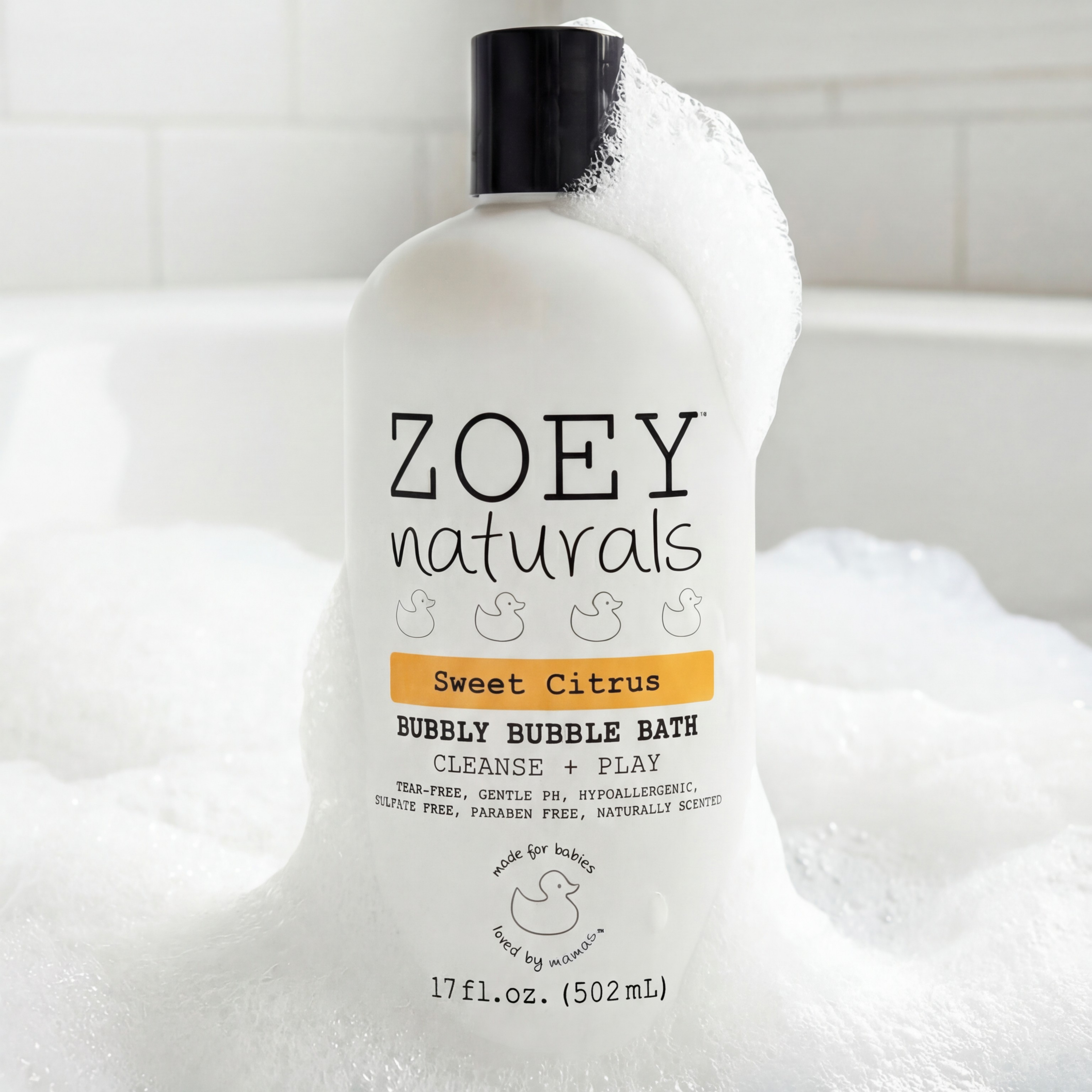 Zoey Naturals Bubbly Bubble Bath Sweet Citrus