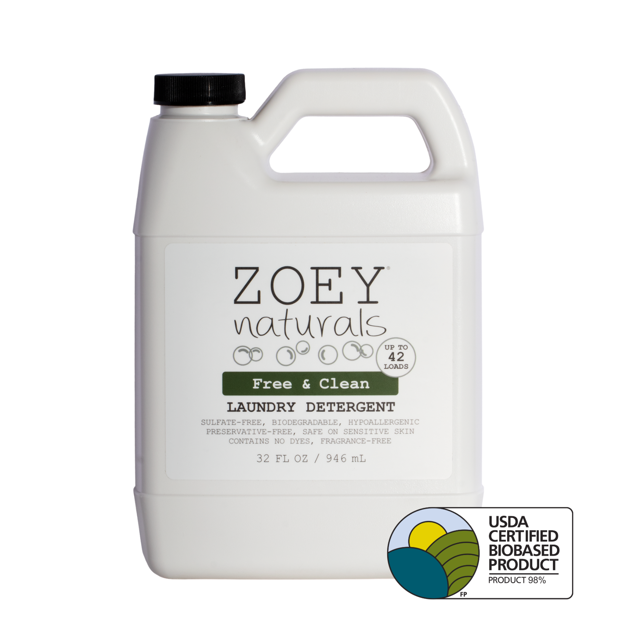 Zoey Naturals Baby Safe Free & Clean Laundry Detergent