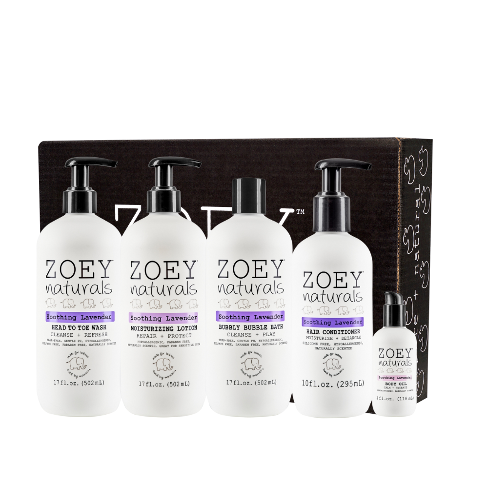 Zoey Naturals Soothing Lavender Complete Bath Bundle