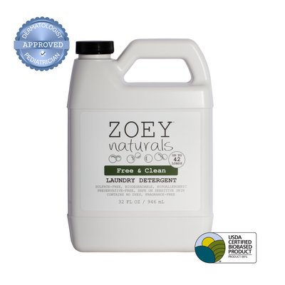 Free & Clean Laundry Detergent | Fragrance Free for Sensitive Skin, Plant Based