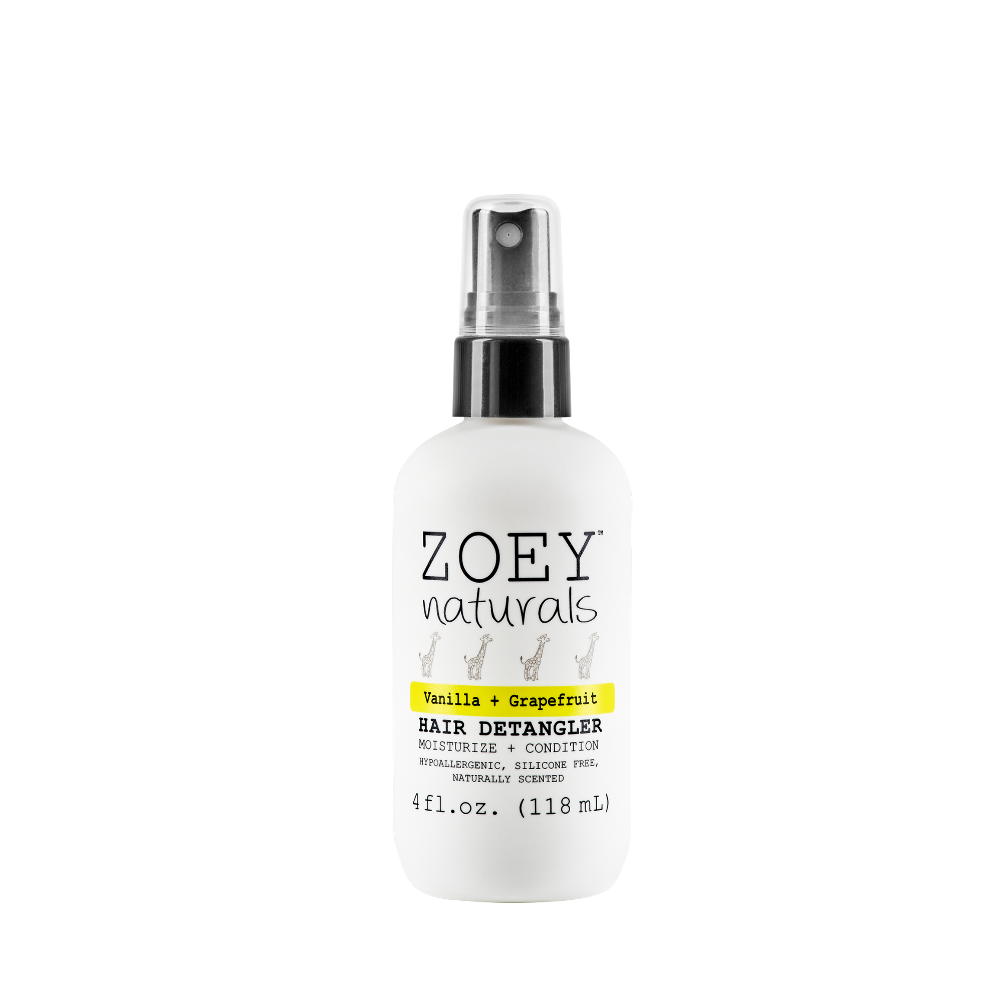 Zoey Naturals Vanilla Grapefruit Hair Detangler