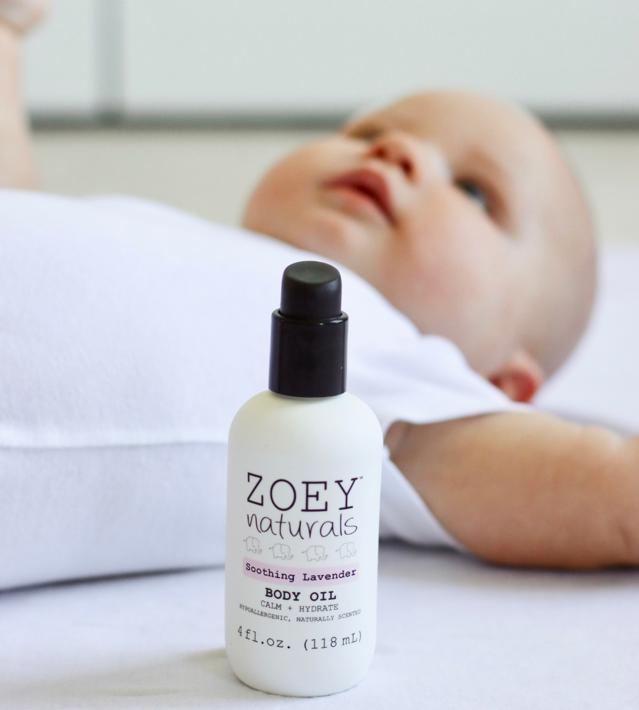 Zoey Naturals Soothing Lavender Body Oil for Babies