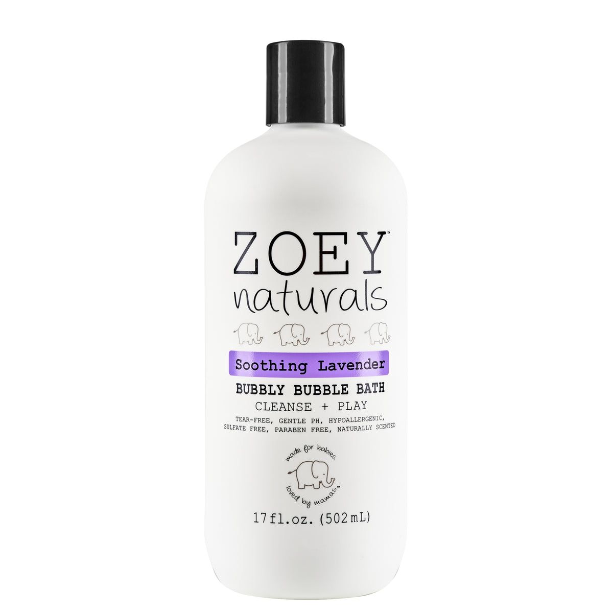 Zoey Naturals Bubbly Bubble Bath Soothing Lavender
