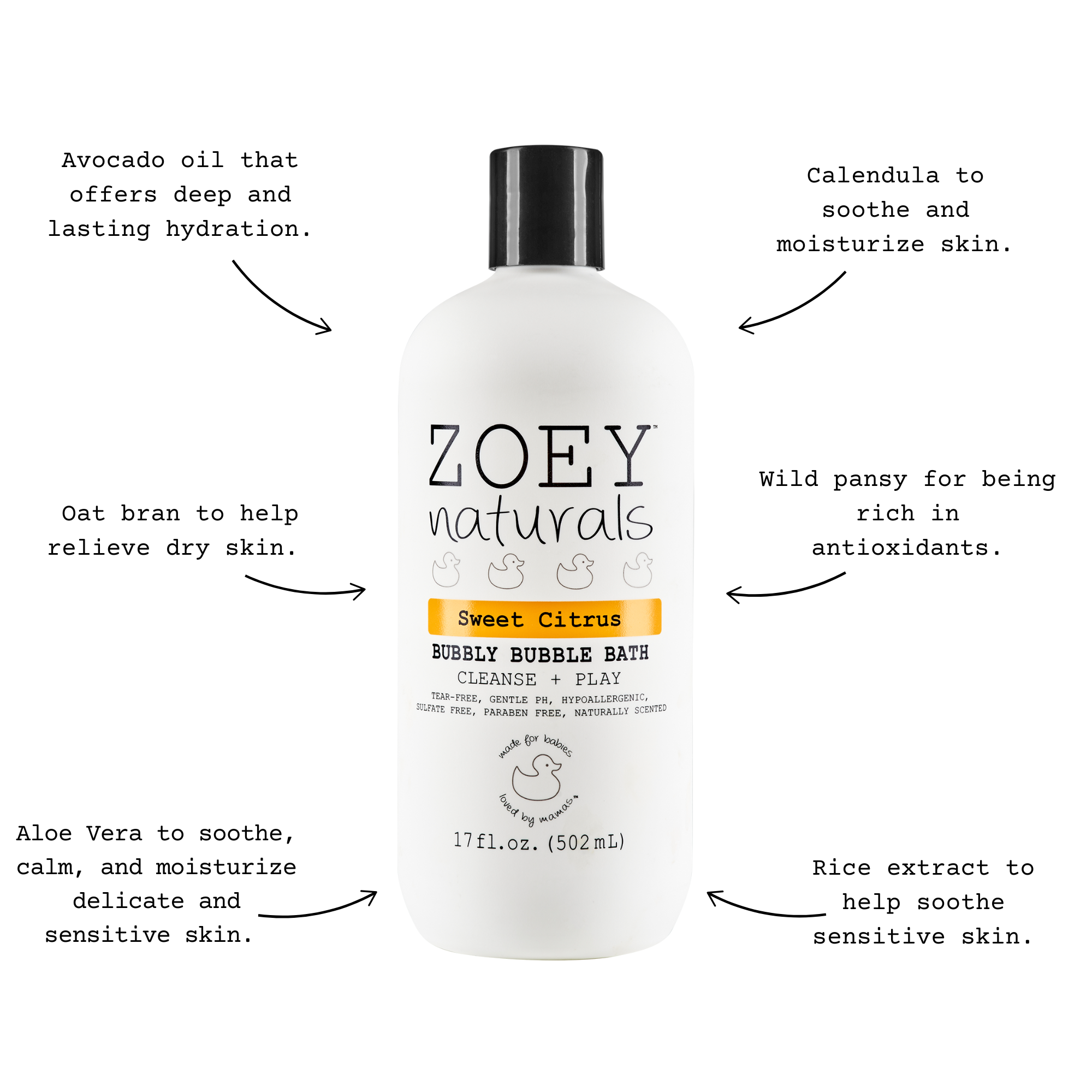 Best Bubble Bath Natural Aloe and Avocado for Kids