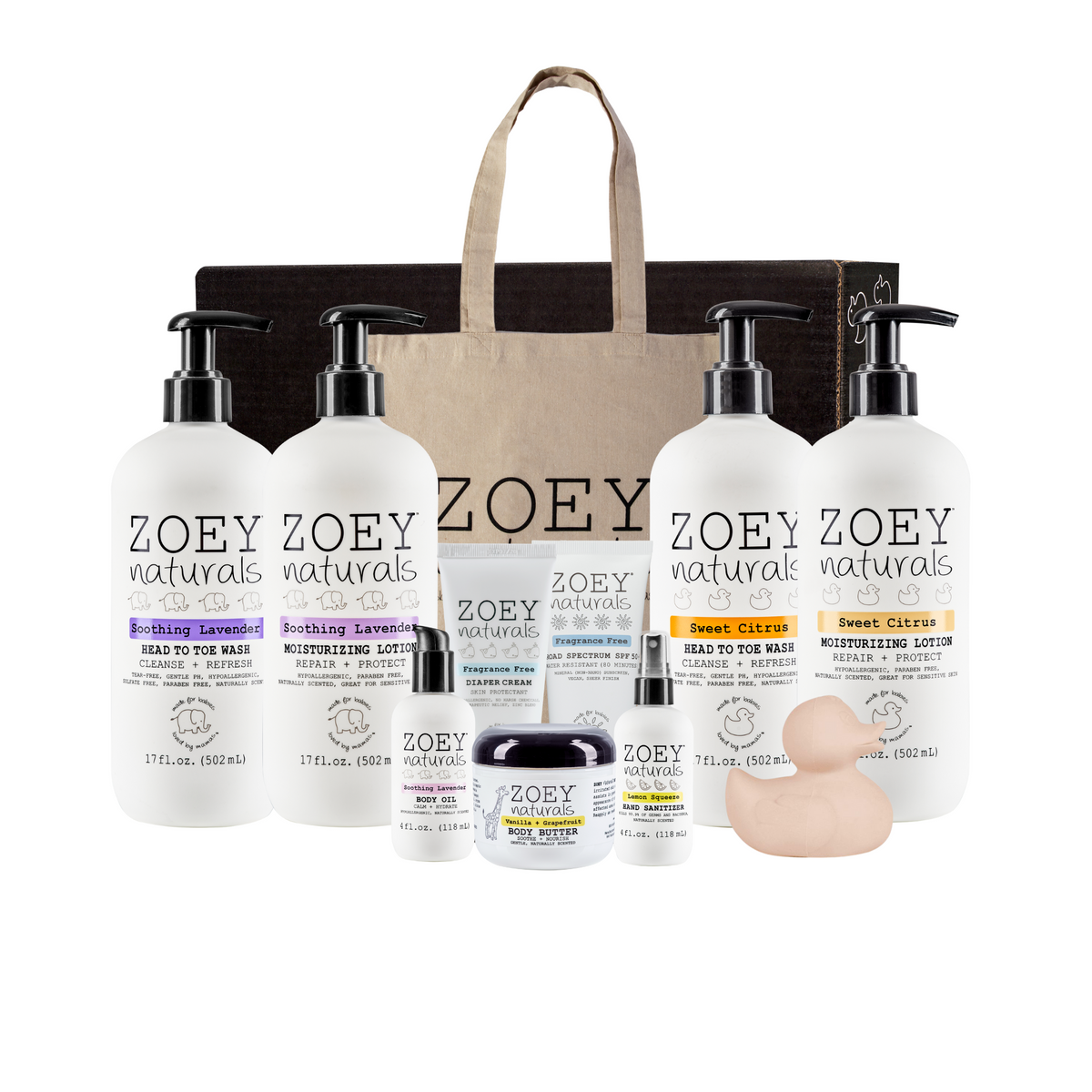 Zoey Naturals Deluxe Skincare Gift Set for Babies and Toddlers