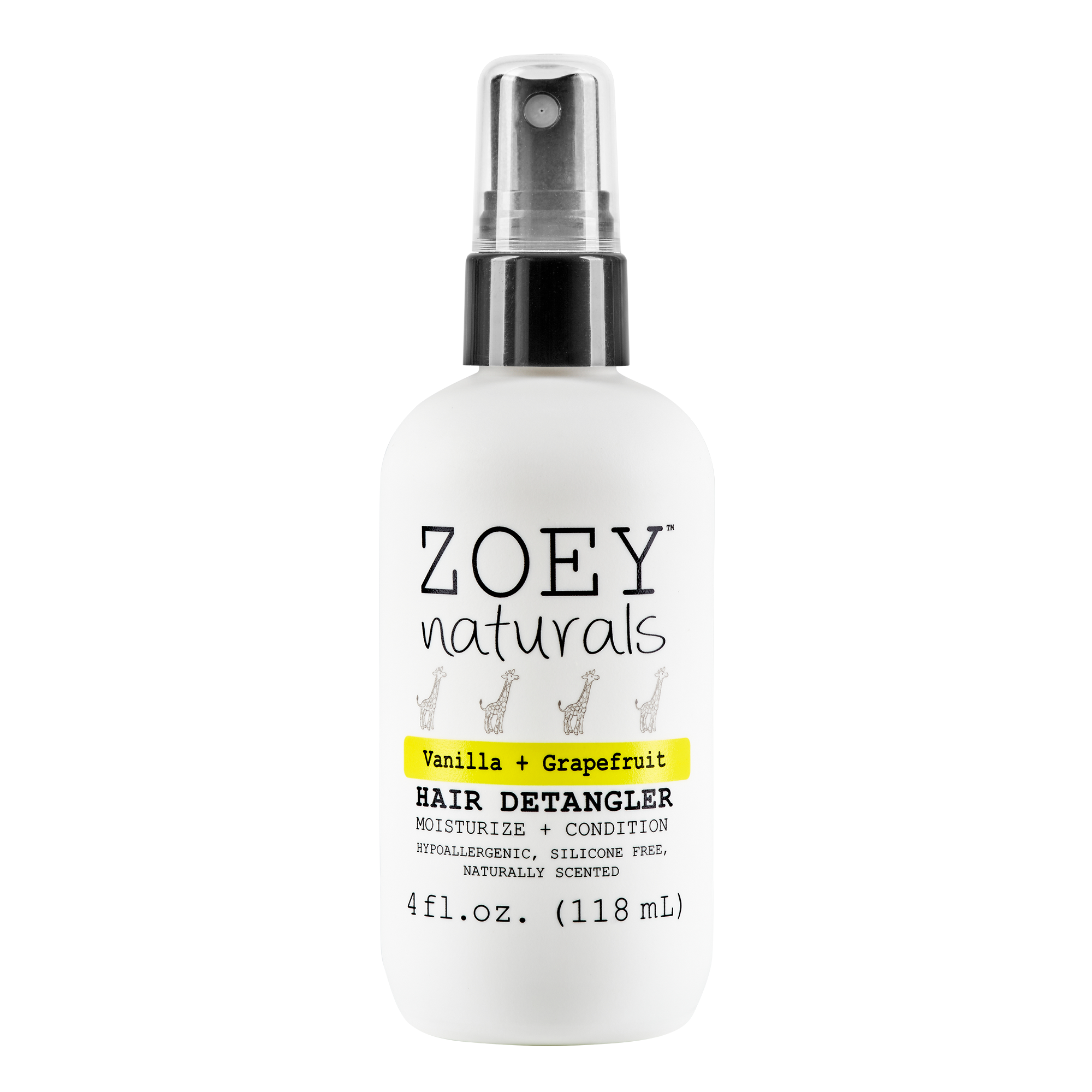 Zoey Naturals Vanilla Grapefruit Hair Detangler