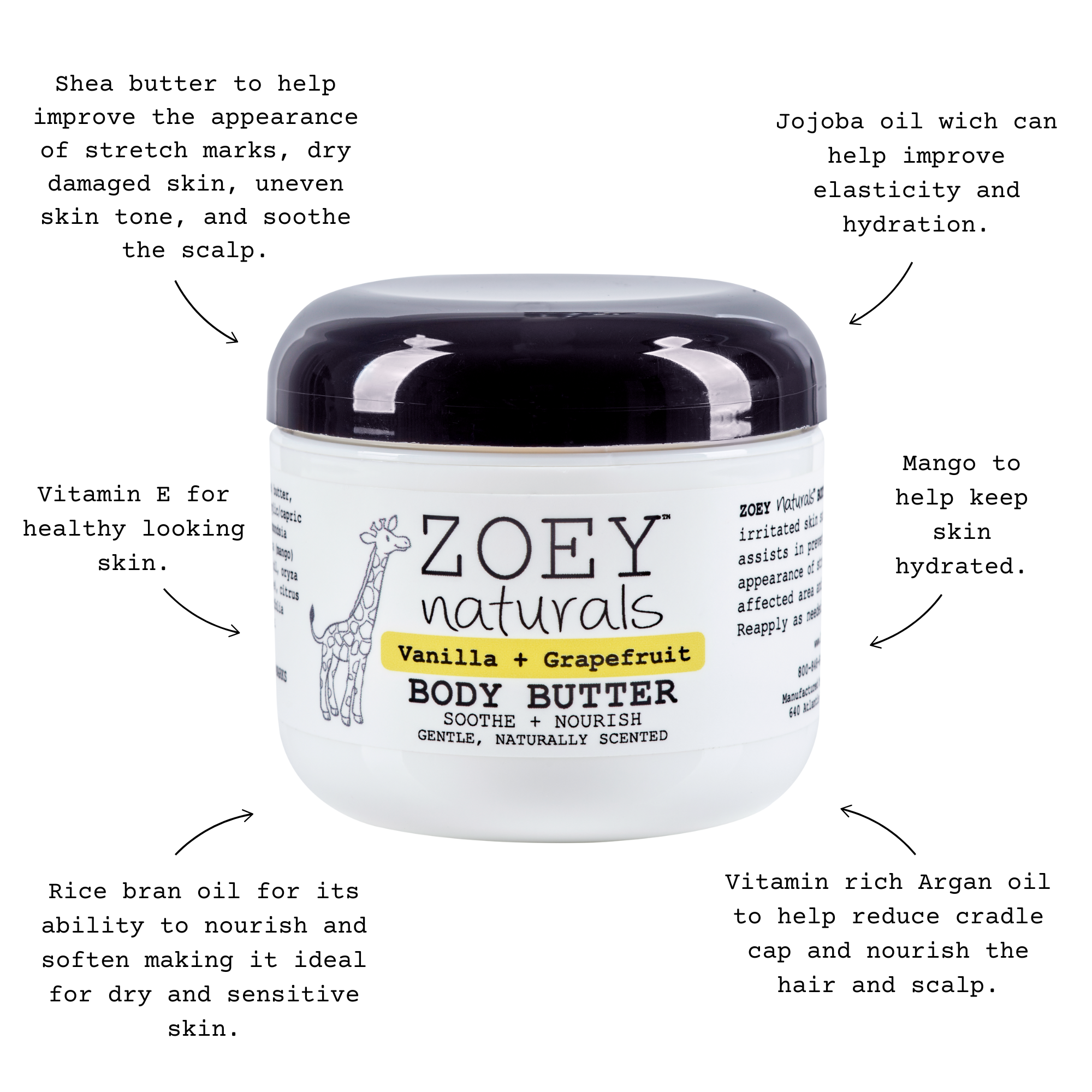 Shea Butter Lotion Body Butter for Pregnancy Stretch Marks