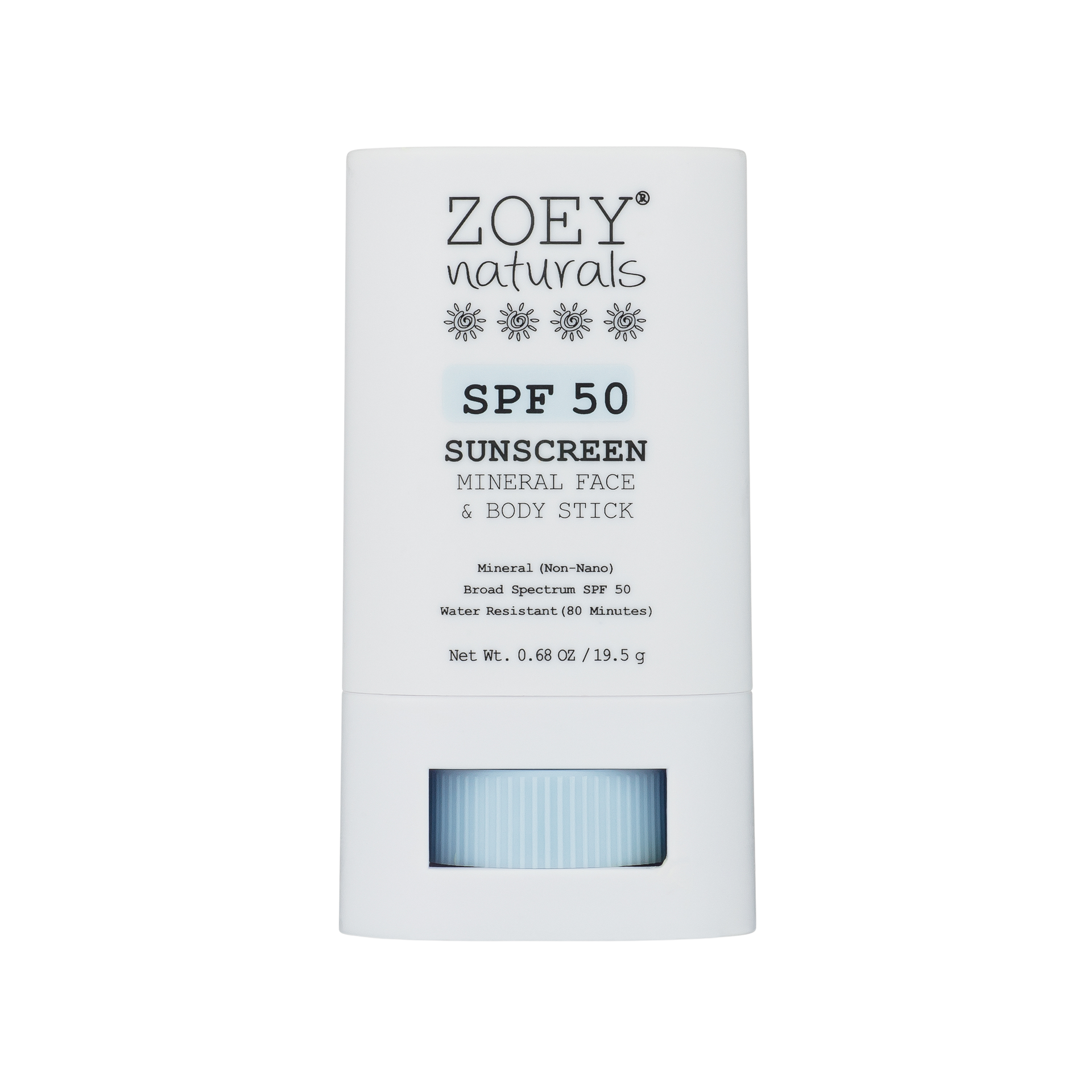 Zoey Naturals SPF 50 Mineral Sunscreen Stick For Kids