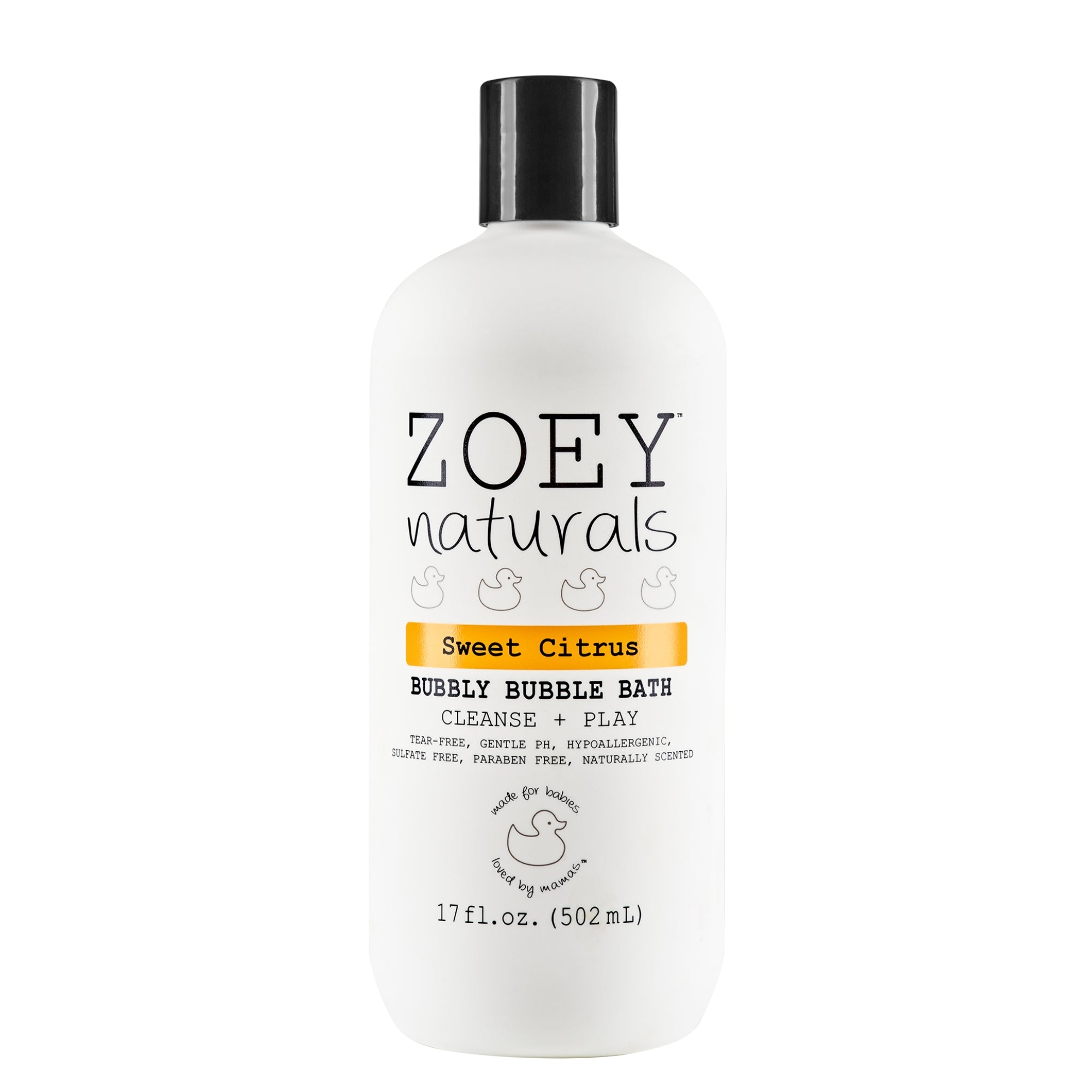 best children's sweet citrus bubble bath natural sulfate free zoey naturals