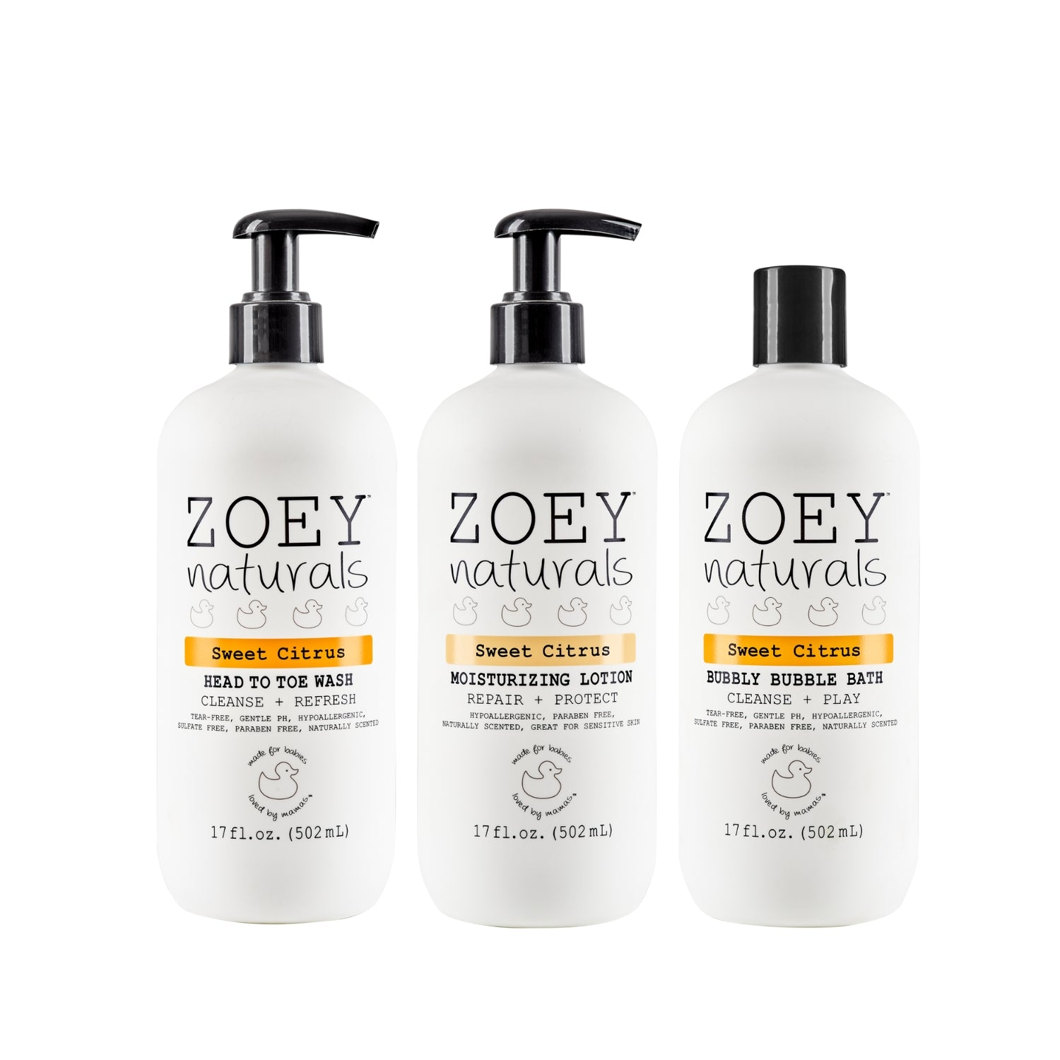 Naturally Scented Baby Bath Bundle with Lotion Citrus